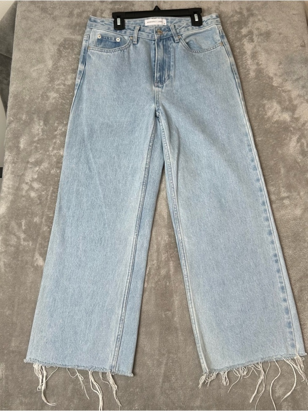 Assembly Label Jeans Straight Relaxed Fit Blue Denim Jeans Women’s Size 8